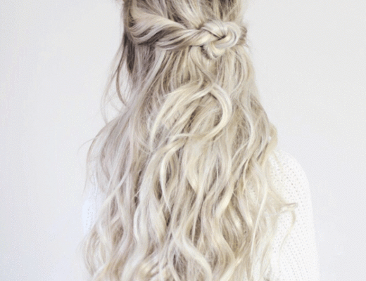 Easy Half-Up Knot Hairstyle, Alex Gaboury