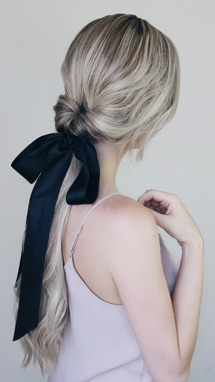 Simple Hairstyles Incorporating Bows & Ribbon - Alex Gaboury