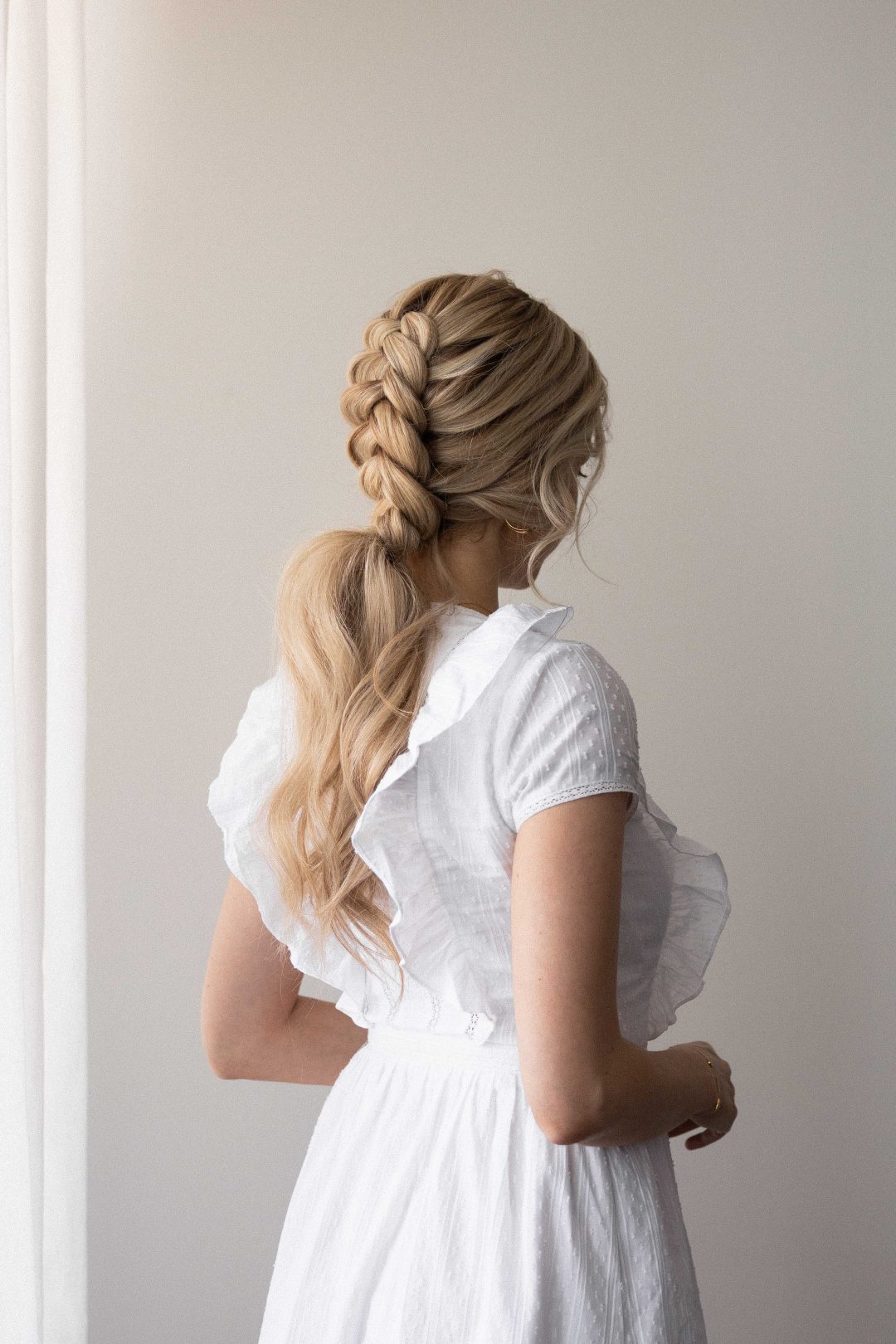 EASY BRAIDED PONYTAIL HAIRSTYLE SPRING 2021 Wedding, Bridal, Prom hairstyles