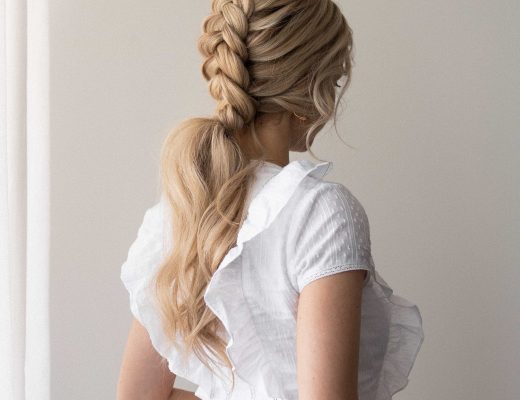 EASY BRAIDED PONYTAIL HAIRSTYLE SPRING 2021 Wedding, Bridal, Prom hairstyles