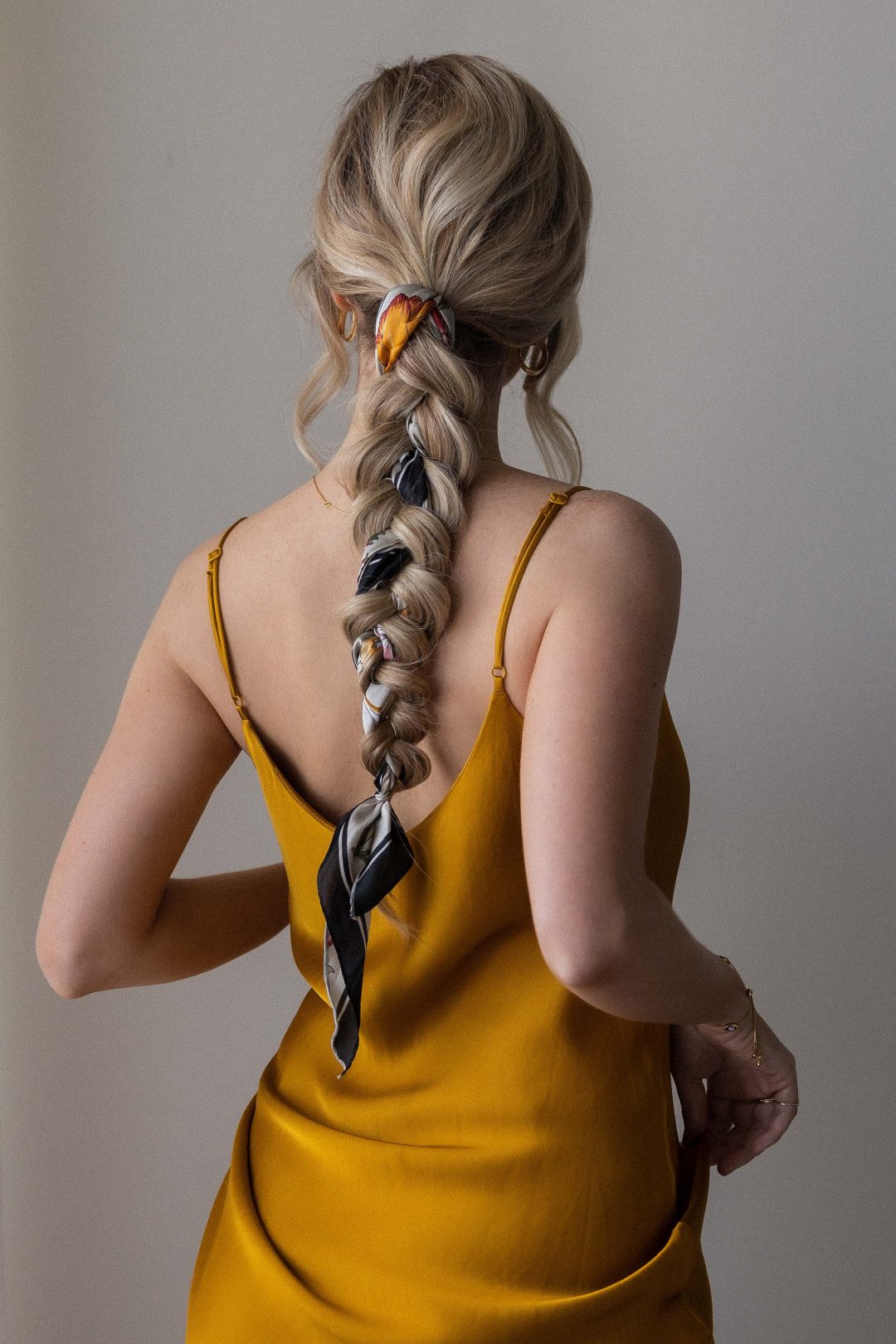 Braided Scarf Ponytail Alex Gaboury