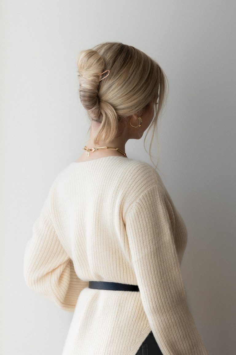 How to 3 EASY FRENCH PIN HAIRSTYLES FOR LONG HAIR Alex Gaboury