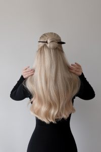 Half Up Hair Stick Hairstyle + Tutorial