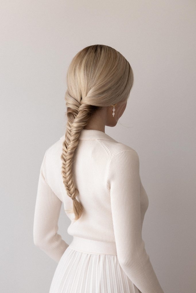 Quick braided hairstyles | Fishtail Braid for Medium - Long Hair