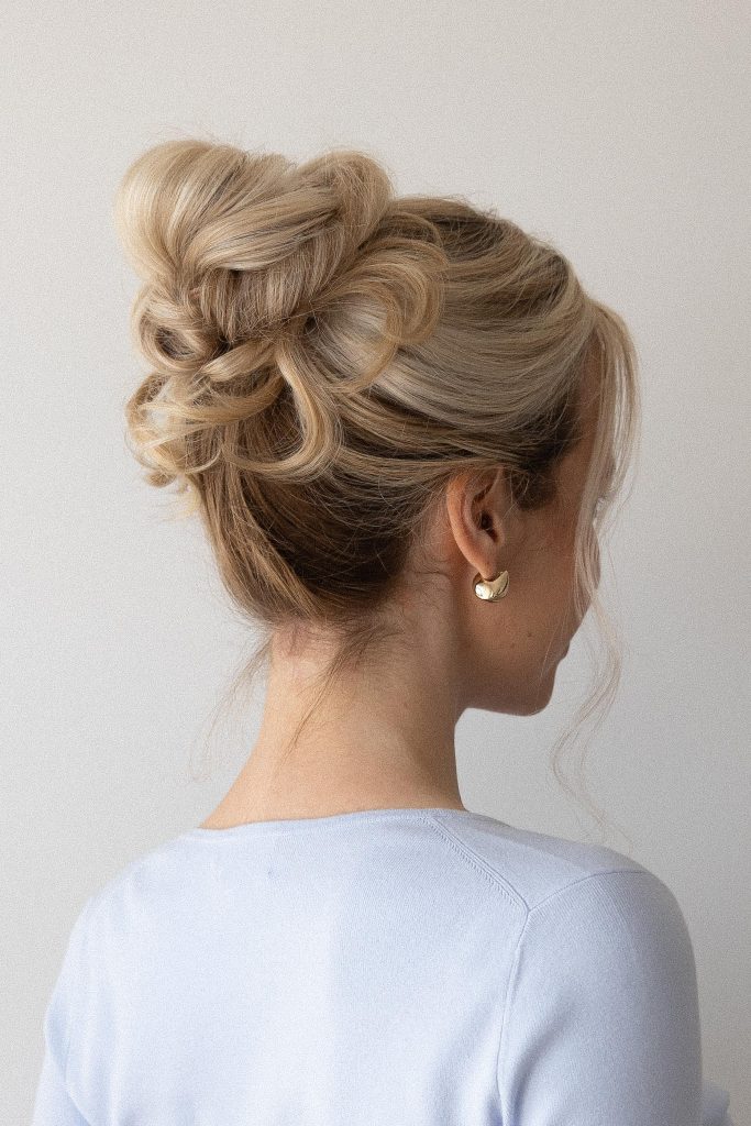 Hair Styles for Long Hair Length | Cute High Bun Hairstyle