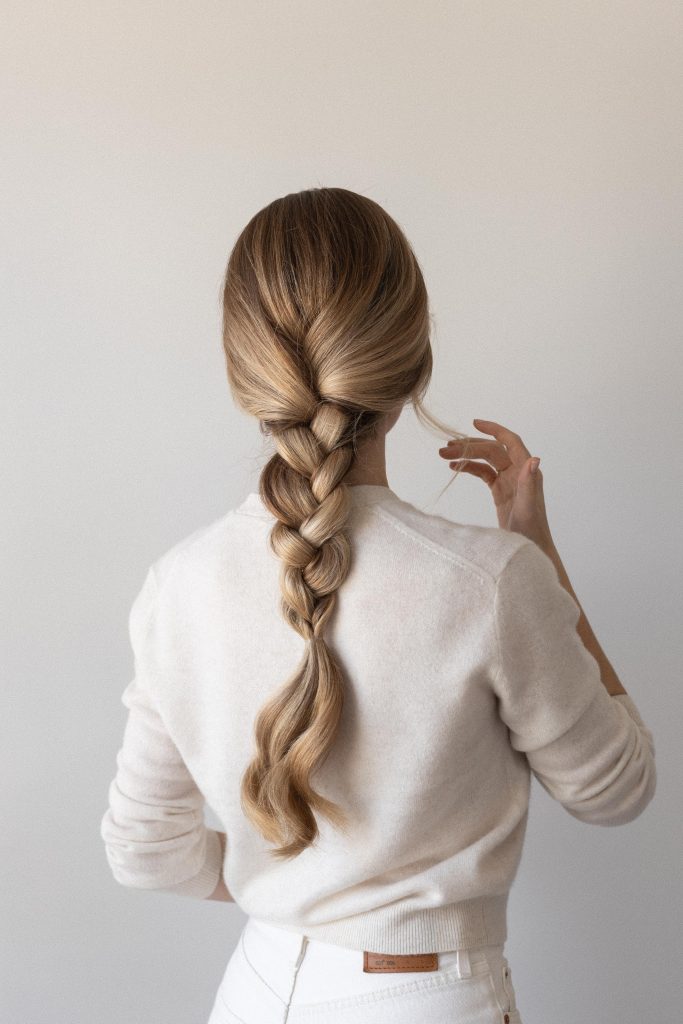 Easy Ponytail Braids Hairstyle - Fall Hair Tutorial